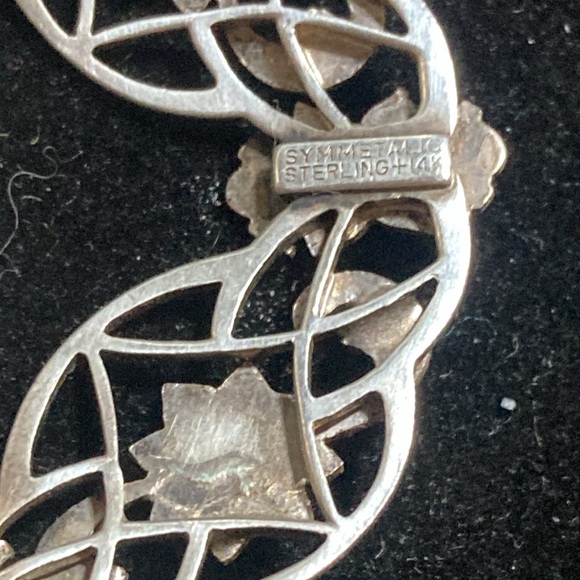 14k/sterling Symmetalic brooch - Picture 4 of 5